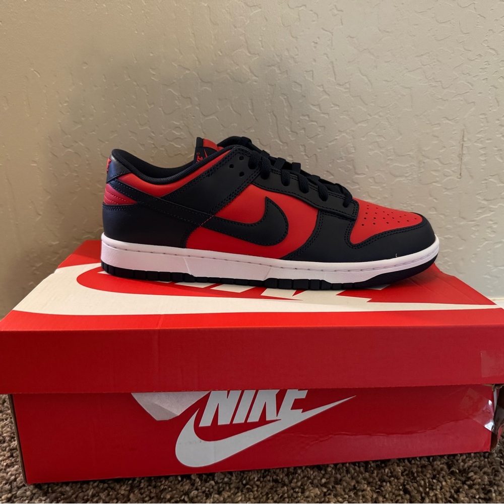 Nike Dunk Low Black and Red Sneakers